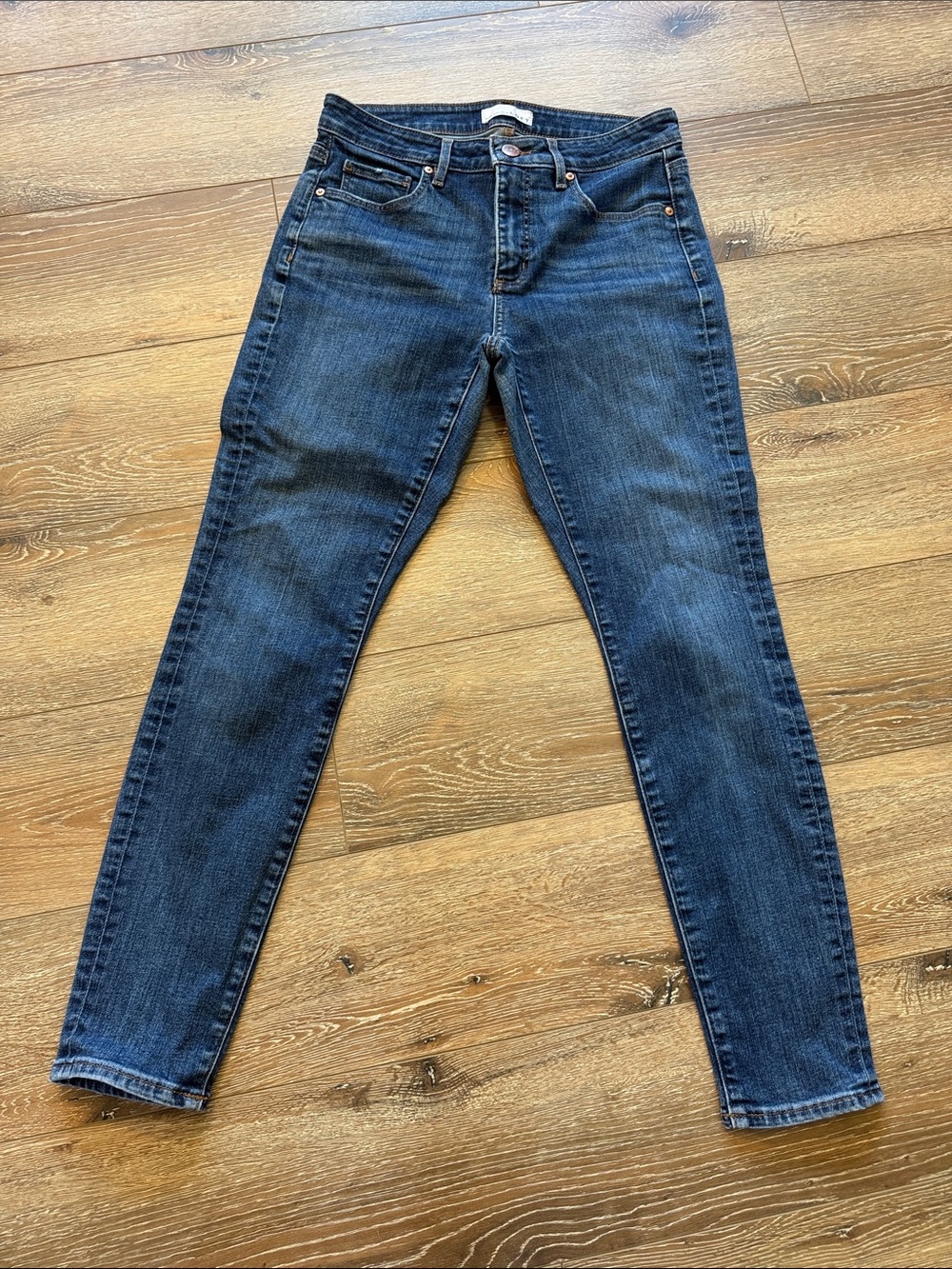 LOFT Dark Indigo Skinny Jeans 27/4